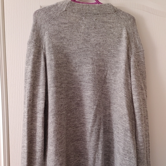 Oversized Roots Joliette Coatigan in Grey Mix - Picture 3 of 7